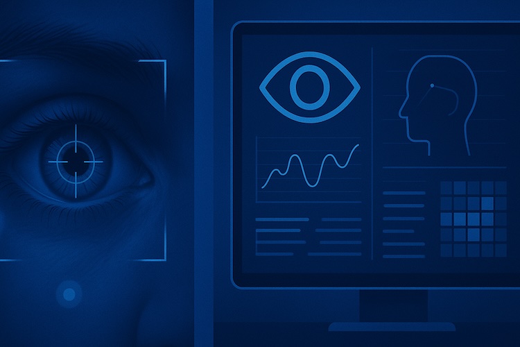 custom ai system on human condition detection on eye movement